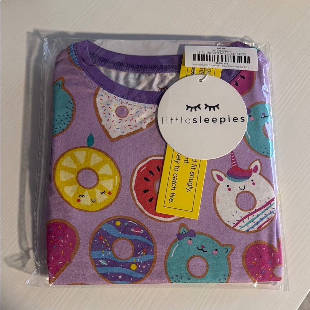 Little Sleepies Purple Donut Dreams Pajama Set